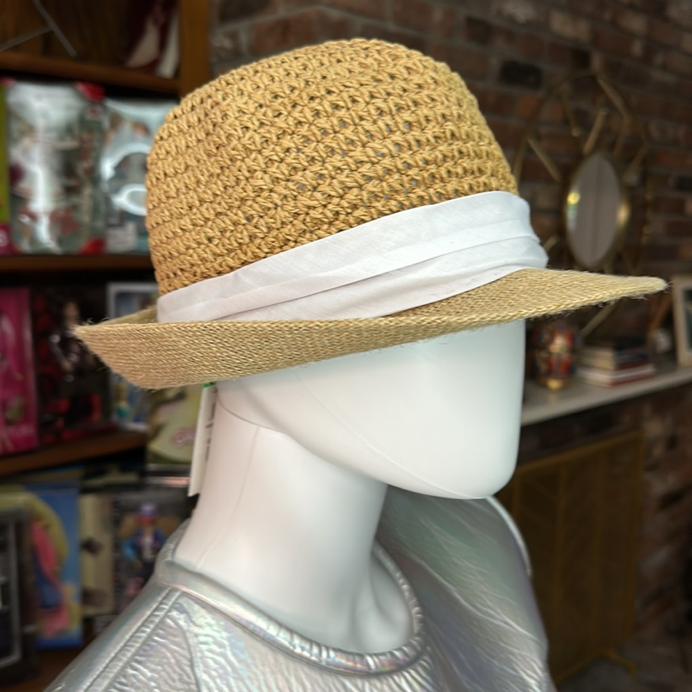 NEW Steve Madden BEACH HAT WHITE - Picture 4 of 9